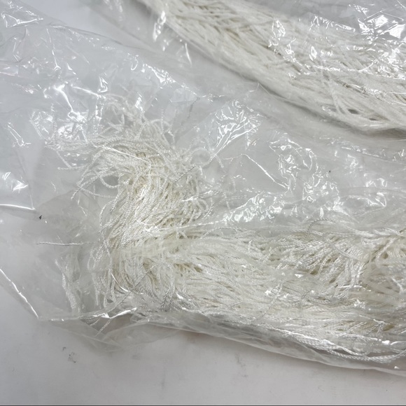 KARMA LIVING Bone White Fringe Boho Thread Fringe Curtain Panel 36” X 88”.